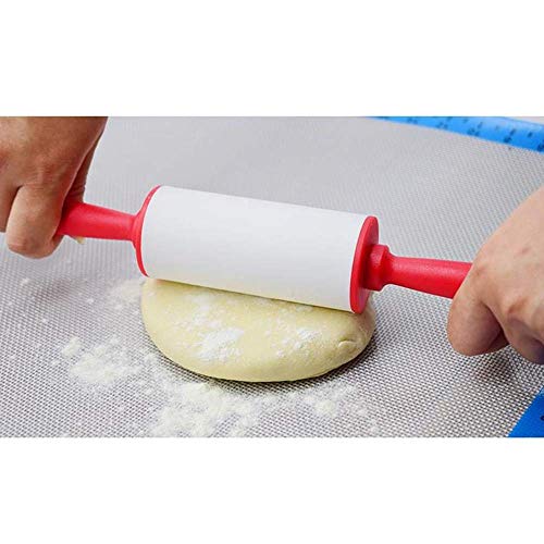 DUDDP Rolling Pin Silica Gel Palo de amasar Utensilio de herramientas for los panaderos de rodillos for hornear Herramientas antiadherentes de superficie for Gummies galletas y fideos casera de la coc