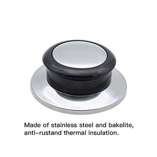 DXLing 6 Unidades Pomo para Tapa de Cocina Universal Manija de Elevación Perillas de Repuesto Resistente Calor con Tornillos Pomo para Tapa de Olla Utensilios de Cocina Reemplazar Piezas de Repuesto