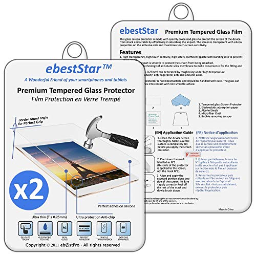 ebestStar - [Lote x2 Cristal Templado Compatible con Samsung Galaxy Tab 4 10.1 SM-T530, T533 T531 T535 Protector Pantalla, Película Dureza 9H, Sin-Burbujas [Aparato: 243.4 x 176.4 x 8mm 10.1"]