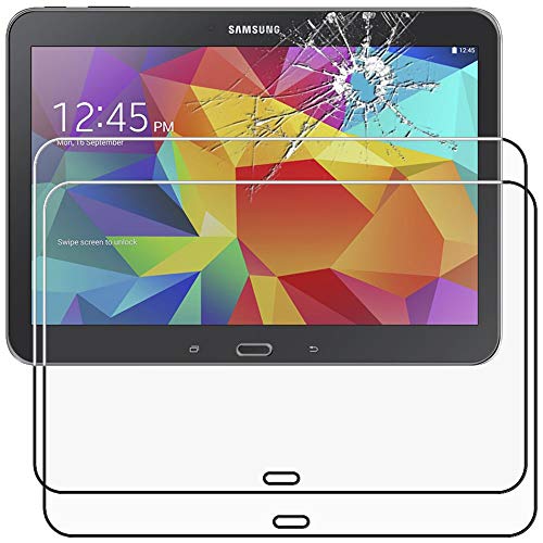 ebestStar - [Lote x2 Cristal Templado Compatible con Samsung Galaxy Tab 4 10.1 SM-T530, T533 T531 T535 Protector Pantalla, Película Dureza 9H, Sin-Burbujas [Aparato: 243.4 x 176.4 x 8mm 10.1"]