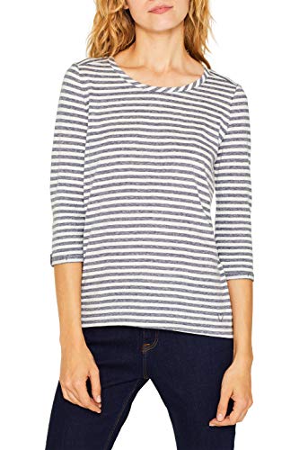 edc by Esprit 099cc1k024 Camisa Manga Larga, Azul (Navy 400), X-Large para Mujer