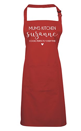 Edward Sinclair MUMS Kitchen - Delantal para cocinar, hornear, etc. Rojo rosso Talla única