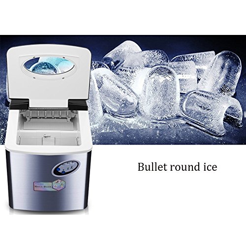 Eiswürfelmaschine Nan – Heladera con Tanque de 160 W 5 l Absolut sin Sabor plástico Forro Bomba Sistema Fácil de Limpiar Hielo Eléctrica