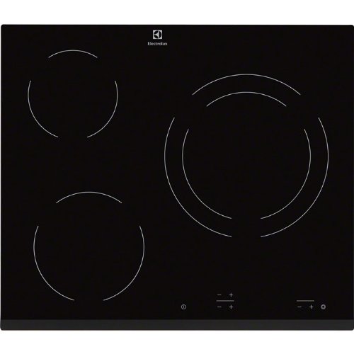 Electrolux EHF6231FOK - Placa Vitrocerámica EHF6231FOK  Con 3 Zonas De Cocción