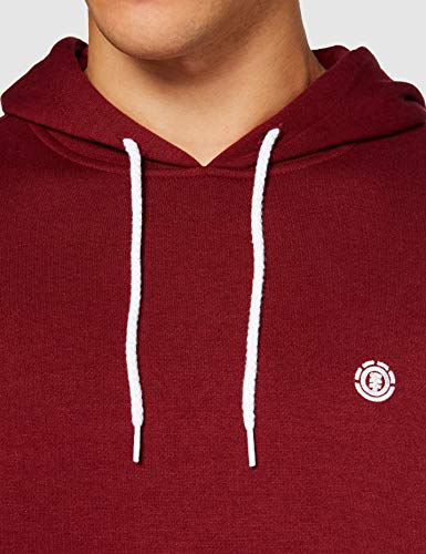 Element Cornell Classic Ho Sudadera con Capucha, Hombre, Rojo (Granate), S