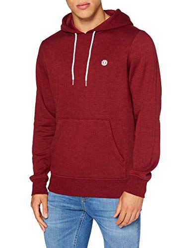 Element Cornell Classic Ho Sudadera con Capucha, Hombre, Rojo (Granate), S