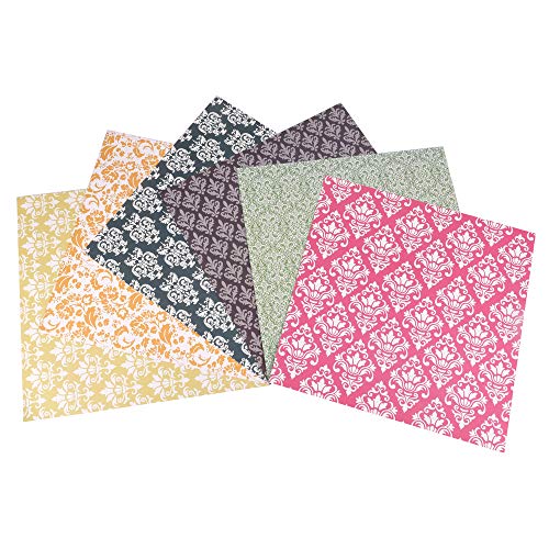 ewtshop - Papel Decorativo para Manualidades, Tarjetas (48 Hojas, 30,5 x 30,5 cm, 24 diseños Diferentes, Estampado por Ambos Lados)