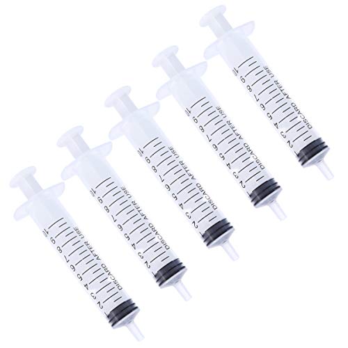 EXCEART 5 Piezas Jeringas Industriales Jeringas de Pegamento Jeringa Líquida de Plástico para Dispensar Perfumes sin Aguja (10 Ml)