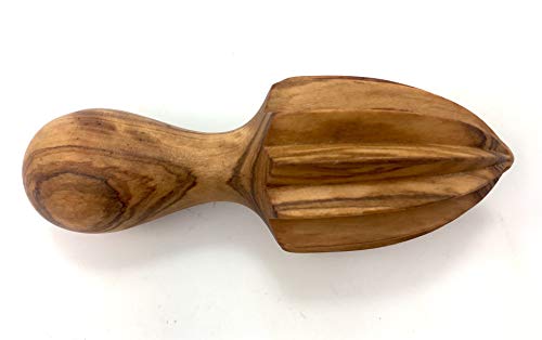 Exprimidor de 13 cm de madera de olivo hecho a mano en Mallorca Exprimidor de limón producto natural único