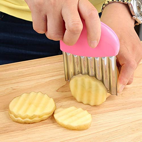 FHFF - Pelador de patatas fritas de acero inoxidable, cortador de verduras, cuchillos de cocina, frutas, utensilios de cocina, accesorios para cuchillos de cocina, color negro