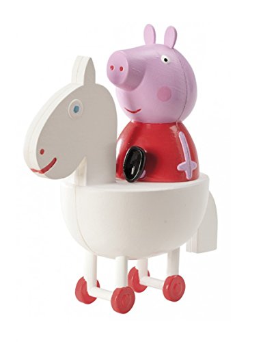 Figura Peppa pig a caballo 11cm