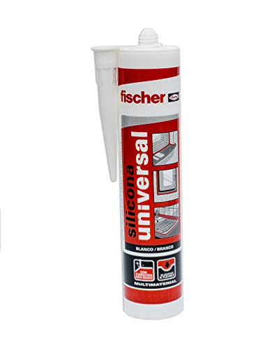 Fischer 98647 Silicona Universal Blanca (Cartucho 280 ml), 098647