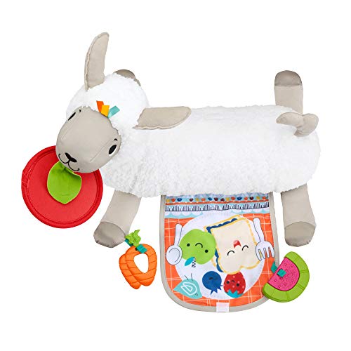 Fisher-Price Llama crece conmigo, cojín juguete sensorial para bebé recién nacido (Mattel GLK39)