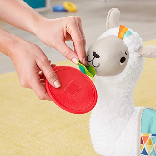 Fisher-Price Llama crece conmigo, cojín juguete sensorial para bebé recién nacido (Mattel GLK39)