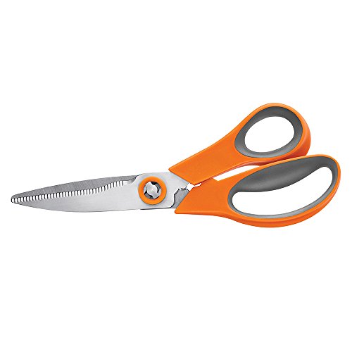 Fiskars 510041 - 1001 - Tijeras de cocina - Tijeras de cocina (universal, naranja, acero inoxidable)