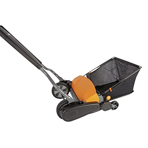 Fiskars Cesta para cortacésped Fiskars StaySharp Max, Capacidad: 18 litros, Negro/Naranja, 1000592