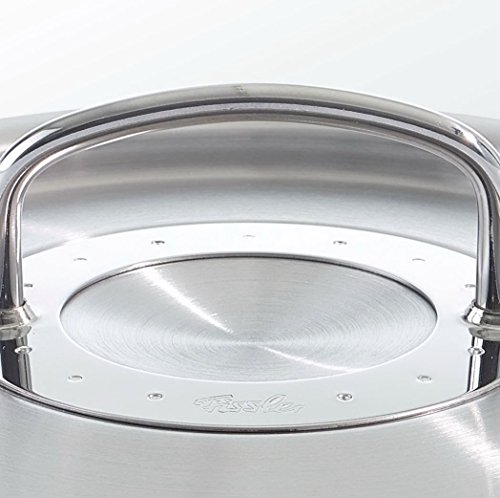 Fissler original-profi collection / Olla alta de acero inoxidable (14 litros, Ø 28 cm) con tapadera, apta para cocinas de inducción, gas, vitrocerámica y eléctricas