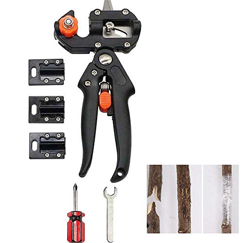 FJLK Graft Master Easy Grafting Tool,Graftmaster Easy Grafting Clipper,Garden Tree Nursery Grafting Pruning Pruner Shears Cutting Tool Kit (Herramienta de injerto)