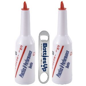 Flair Bartending Practice and Performance Bottle with Free Bottles-up Signature Series Bottle Opener by Bottles-Up