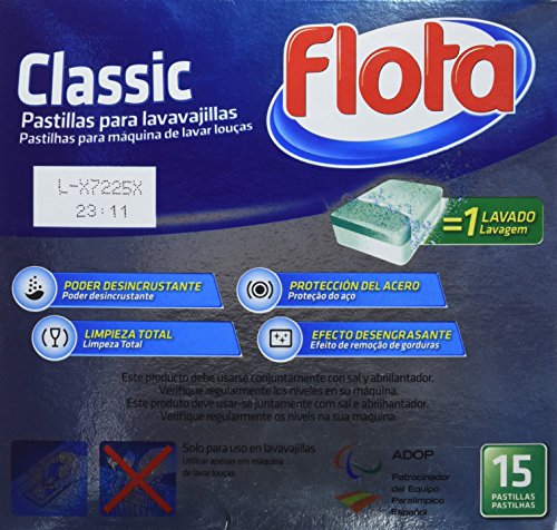 FLOTA lavavajillas máquina classic caja 15 cápsulas