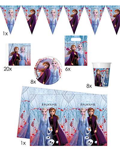 Folat B.V.- Folat Paquete temática de Frozen 2-Perfecto para Fiestas, Multicolor (00262)