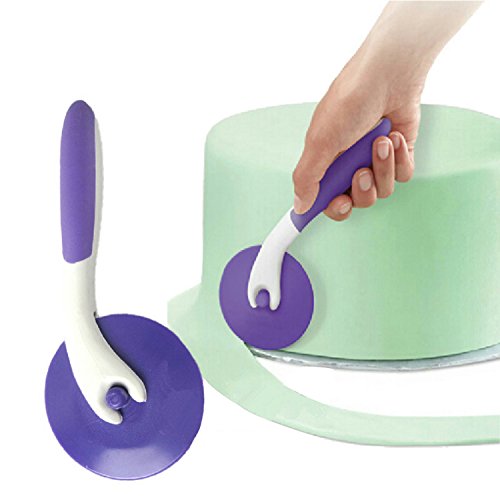 Fondant - Juego de herramientas para cortar rueda de azúcar en relieve, cortador de cinta de Aixin Cutting Tool