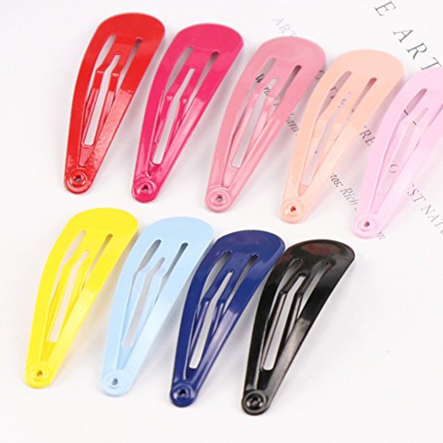 Frcolor 100pcs 1.93 "100 Piezas Pinza De Pelo Niñas Horquillas De Pelo Infantiles Clips Para El Pelo