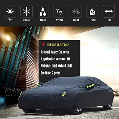 Funda de coche Dongyd compatible con BMW X6 cubierta de coche SUV gruesa tela Oxford protección solar impermeable (color: negro capa única), nombre de color: plateado