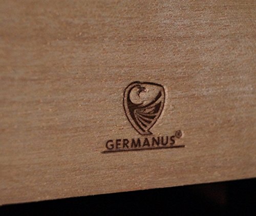 GERMANUS Icosia Humidor Armario de Puros con higrómetro digital y GERMANUS Crystal humidificador