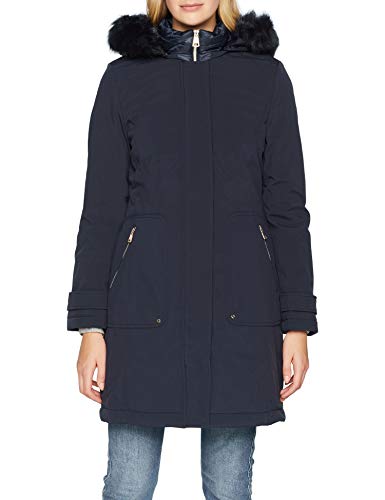 Gerry Weber Edition Mantel Nicht Wolle Abrigo, Azul (Navy 80296), 40 (Talla del Fabricante: 38) para Mujer