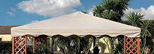 GIARDINI DEL RE - 50509 Toldo para Gazebo Maxima, Recubierto de PVC, Color Crudo