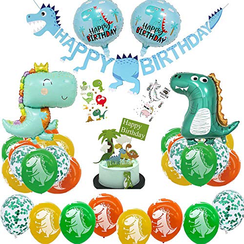 Globos de Dinosaurios,Globos de Dinosaurios Cumpleaños,Adornos Cumpleaños Dinosaurios,Selva Dinosaurios,Fiesta de Cumpleaños Niño Dinosaurios (B)