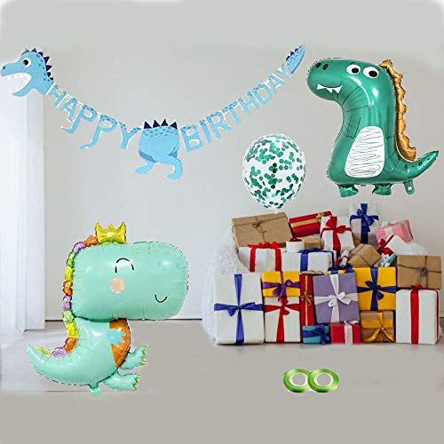 Globos de Dinosaurios,Globos de Dinosaurios Cumpleaños,Adornos Cumpleaños Dinosaurios,Selva Dinosaurios,Fiesta de Cumpleaños Niño Dinosaurios (B)