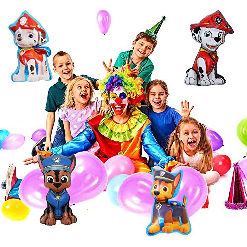 Globos Patrulla Canina Cumpleaños Paw Dog Patrol Birthday Party Foil Balloons 7Pcs Paw Dog Patrol Foil Balloons for Kids Gift Fiesta de Cumpleaños Suministros Decoración