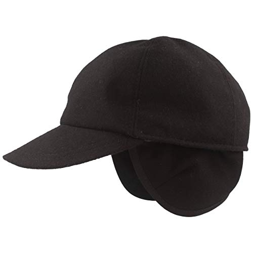 Gorra con Visera de Invierno con Orejeras | Gorra de Beisbol con Membrana Gore-Tex® | Chapela con Visera Hecha de Lana con Forro Suave