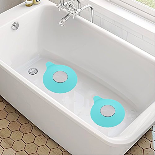 GreeSuit Bañera Tapones universales de silicona Tapón de lavabo Caucho Drenaje de agua Fregadero Tapón de succión para cocinas Lavabos de baños (Green)