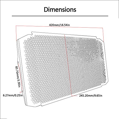 Grille de Radiateur Protection para Yamaha XSR 900 XSR900 2016-2018 MT09/SP MT-09/SP 2017-2019 Tracer 900 2018+ Tracer 900 GT 2019
