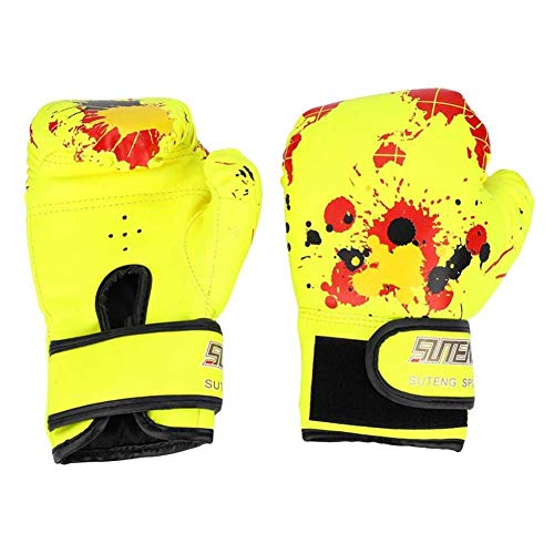 Guantes de boxeo de los niños de la PU Bolsa de boxeo Guantes de combate, guantes de boxeo Guantes de boxeo kickboxing único Moldeo esponja guarnición Guantes engrosamiento Mapa de boxeo for niños FAC