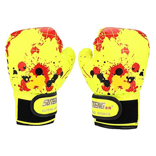 Guantes de boxeo de los niños de la PU Bolsa de boxeo Guantes de combate, guantes de boxeo Guantes de boxeo kickboxing único Moldeo esponja guarnición Guantes engrosamiento Mapa de boxeo for niños FAC