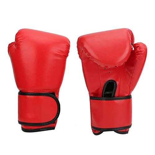 Guantes de boxeo Guantes de los niños, saco de boxeo for niños Niños Juventud, guantes de bolsa de arena pesada Pro Kickboxing Muay Thai mitones Formación Sparring FACAI ( Color : Red , Size : Adult )