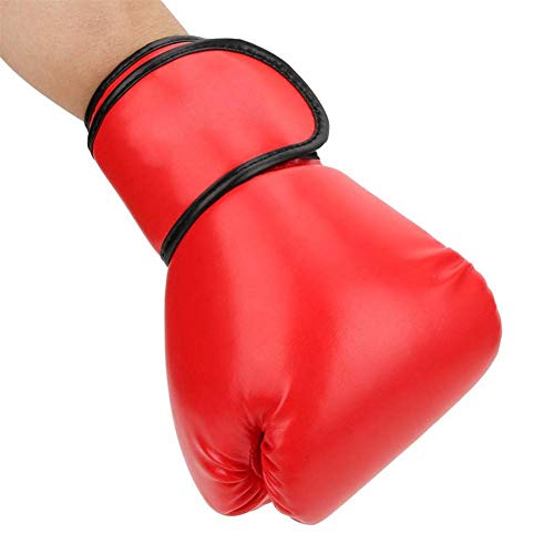 Guantes de boxeo Guantes de los niños, saco de boxeo for niños Niños Juventud, guantes de bolsa de arena pesada Pro Kickboxing Muay Thai mitones Formación Sparring FACAI ( Color : Red , Size : Adult )