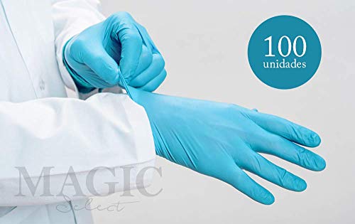 Guantes De Vinilo Azules 1000 caja completa (10 X 100 unidades caja), Cómodo y Antideslizante, Impermeable, Material Seguro, Alta Calidad y Durabilidad, Amplias Aplicaciones (M)