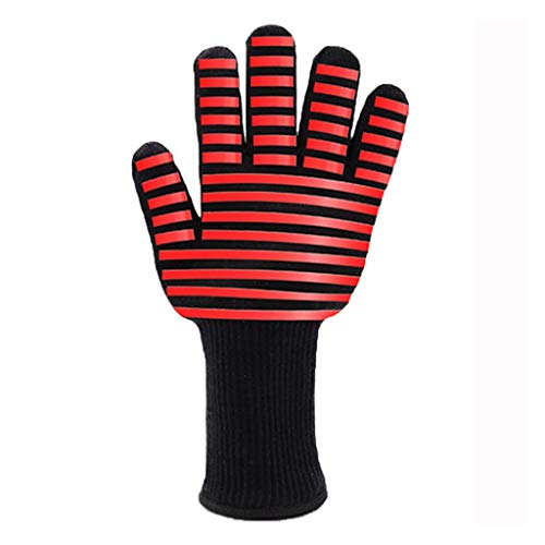 Guantes Guantes ultrafinos cálidos Guantes táctile Guantes aislantes de Alta Temperatura Guantes ignífugos Antideslizantes Barbacoa Horno de microondas para Hornear Engrosamiento Guantes industriales