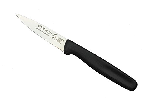 Güde Omikron Solingen - Cuchillo de Cocina (Mango PPN, Longitud de la Hoja: 8 cm, sin Rosa), Color Negro