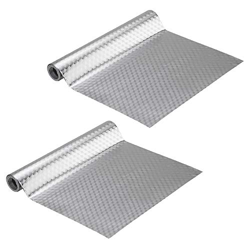 Gwolf Pegatinas de papel de aluminio cocina, Etiqueta autoadhesiva de pared de papel de aluminio a prueba de aceite a prueba de aceite, etiqueta de la estufa de cocina para el hogar, 40x100cm