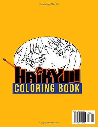 Haikyuu coloring book: Anime Coloring book & Sketchbook ,Big coloring book easy to color in ,Anime Manga Coloring Books