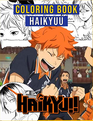 Haikyuu coloring book: Anime Coloring book & Sketchbook ,Big coloring book easy to color in ,Anime Manga Coloring Books