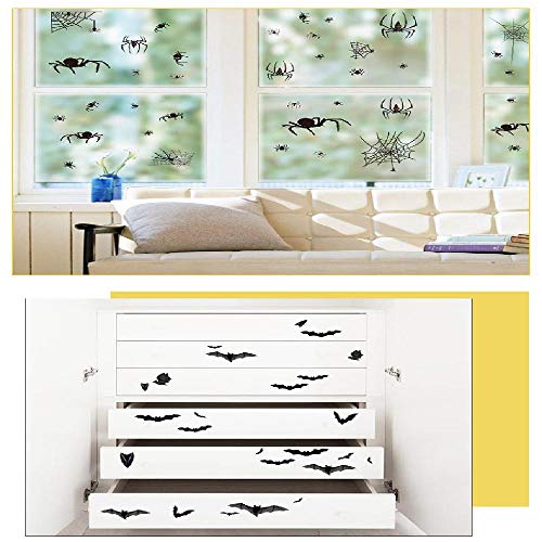 Hallowmas wall stickers bat spiders stick personalized creative decoration stickers cabinet static adhesive free stickers