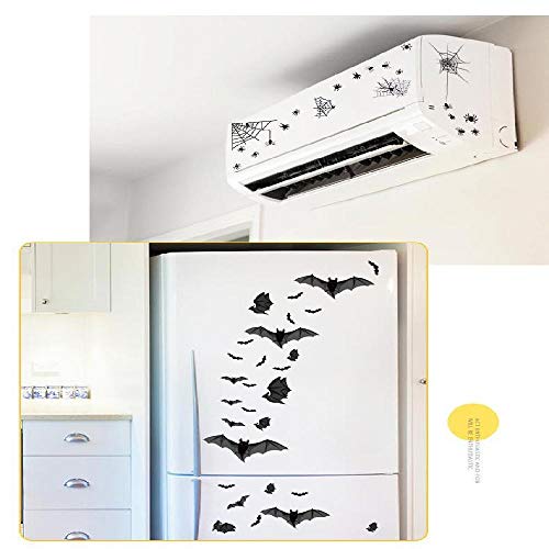 Hallowmas wall stickers bat spiders stick personalized creative decoration stickers cabinet static adhesive free stickers