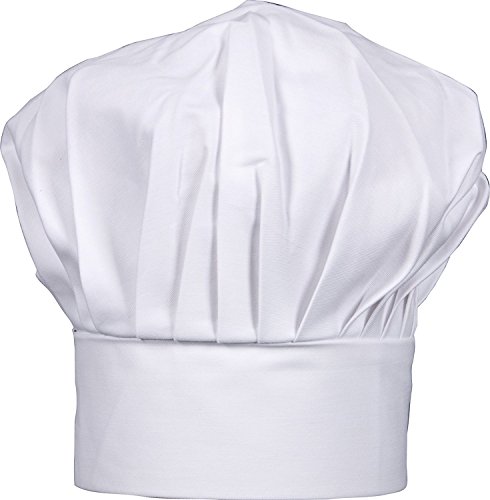 Harold Import Co HIC Gourmet Classics - Gorro de Chef Ajustable, Blanco, Adulto para Hombre